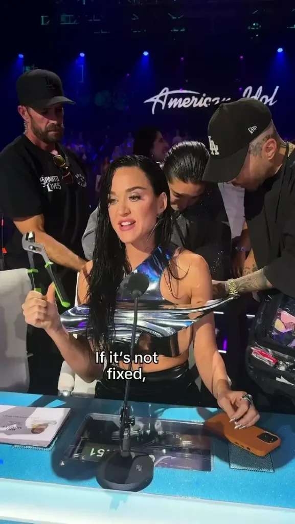 In a wardrobe malfunction live on American Idol, Katy Perry flashed her boobs on camera