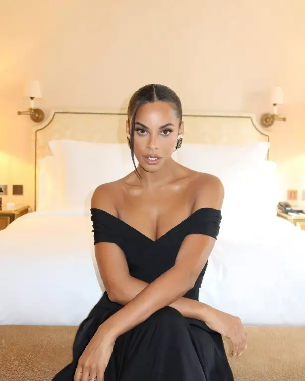 Rochelle Humes looked divine in plunging black gown as she attended a star-studded Variety Club Showbusiness Awards 2024 alongside her husband.