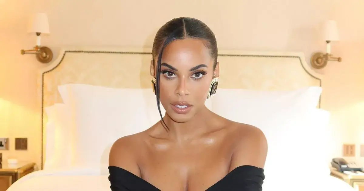Rochelle Humes branded ‘sexiest woman in the world’ as she dons plunging black dress
