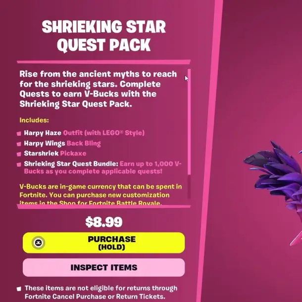 Shrieking Star Quest Pack