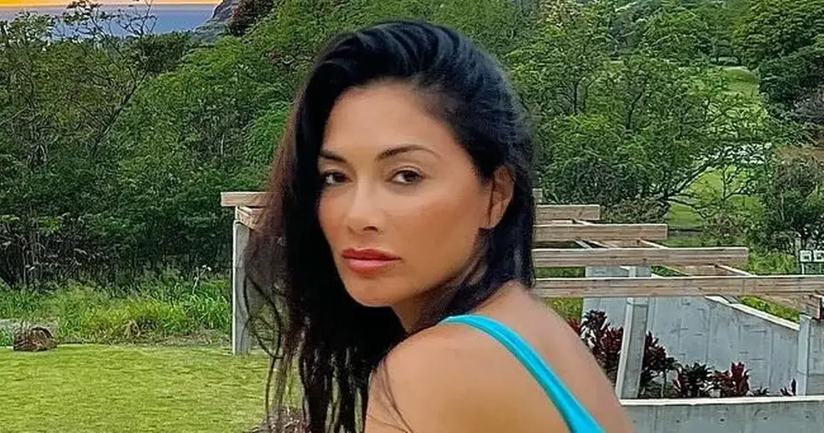 The gorgeous photos of singer Nicole Scherzinger, 46, in a tiny blue bikini set pulses racing