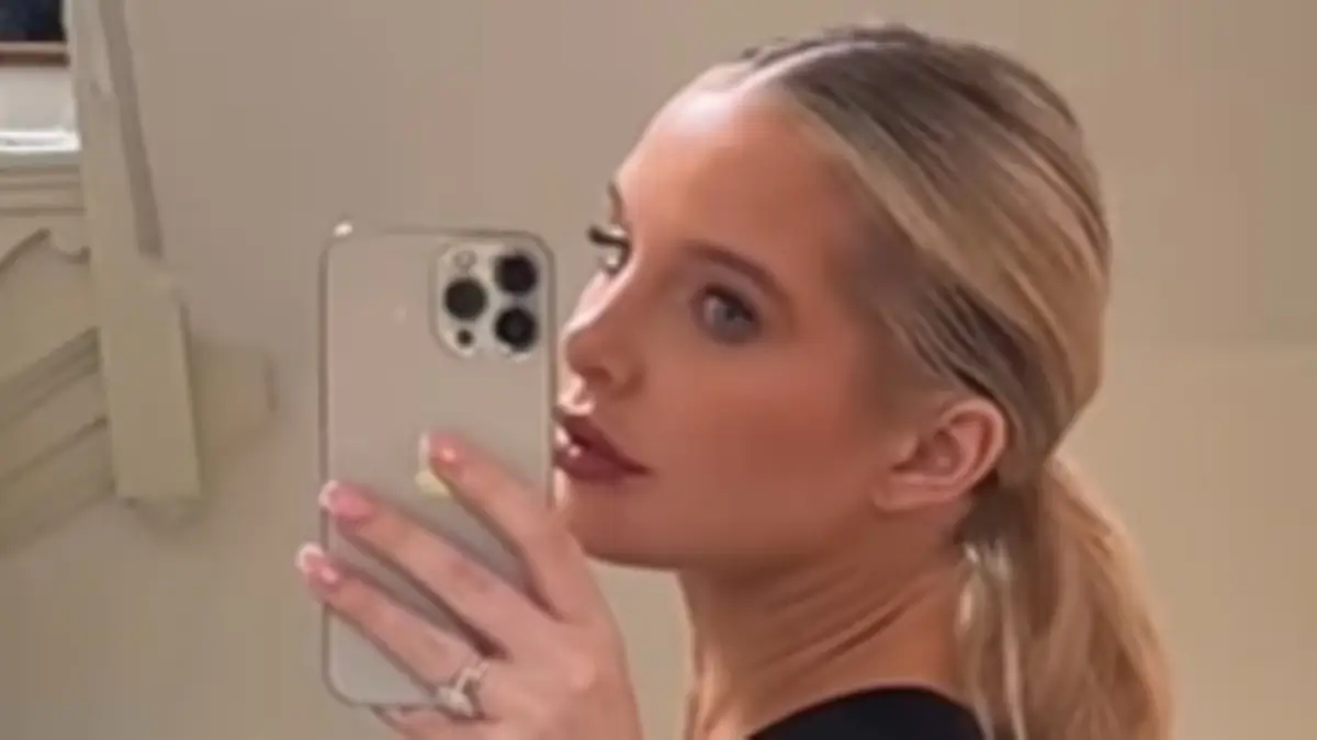 A barely-there outfit showed off Helen Flanagan’s lace bra in her cut-out dress for Celebs Go Dating
