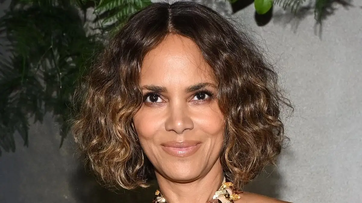 Halle Berry makes an eye-catching appearance in a fitted shimmering gown at the world premiere of Never Let Go
