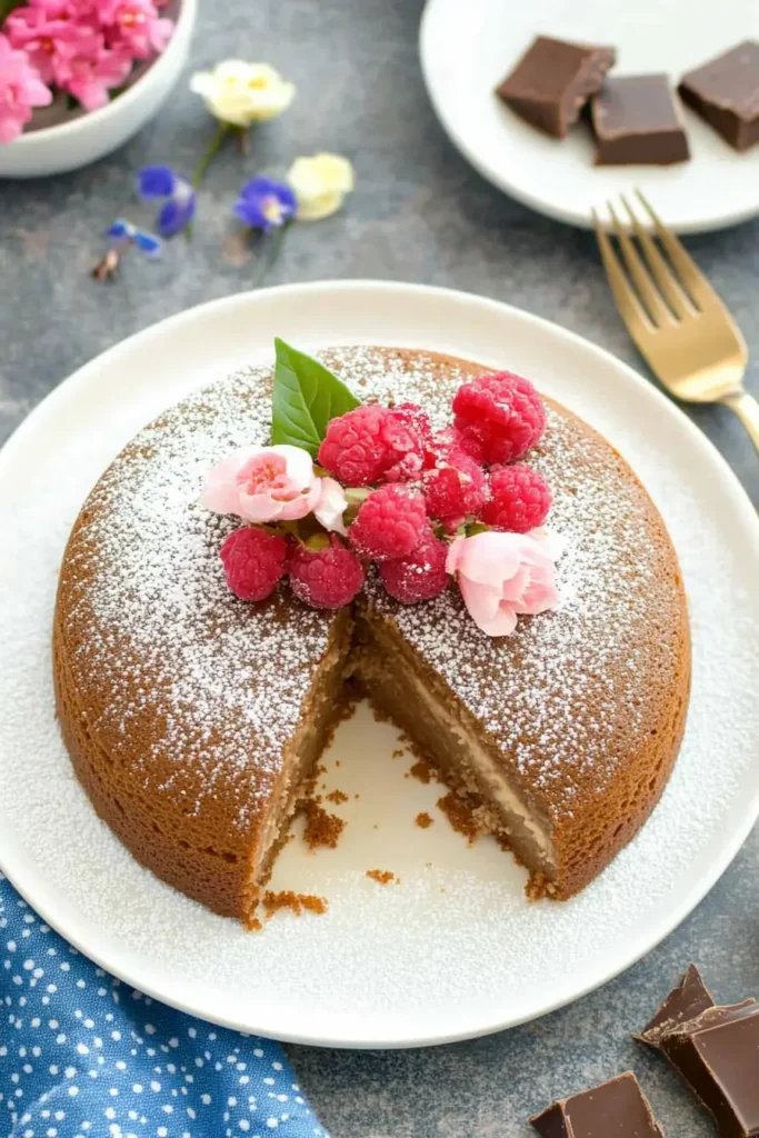 3-Ingredient Chocolate Japanese Cheesecake for Valentine’s Day!