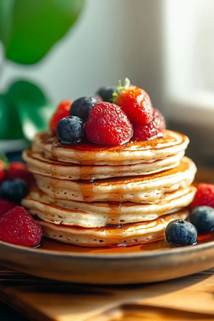 Easy Fluffy Low Carb Cottage Cheese Pancakes Recipe