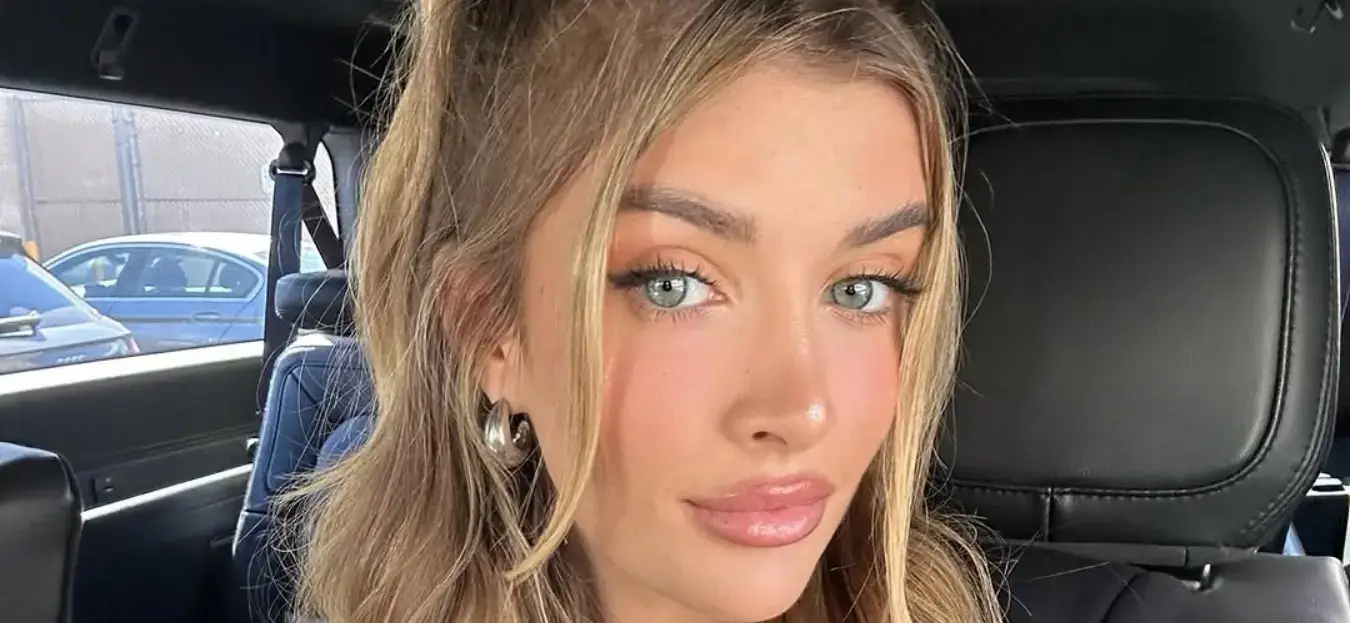 Sami Sheen looked stunning in a black-and-white plaid tiny bikini that highlighted her golden tan while basking under the warm California sun