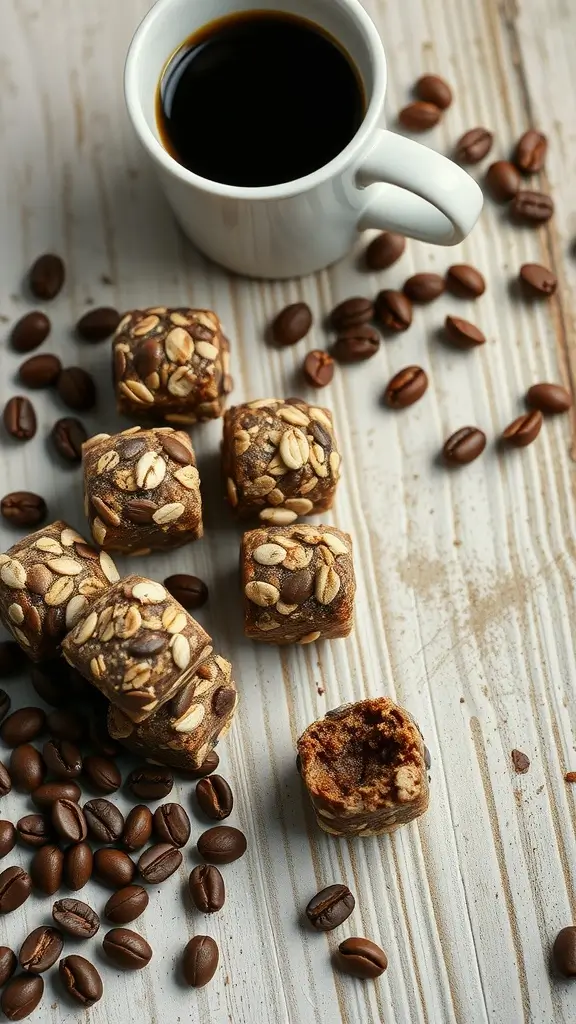 Delicious coffee-infused oatmeal energy balls