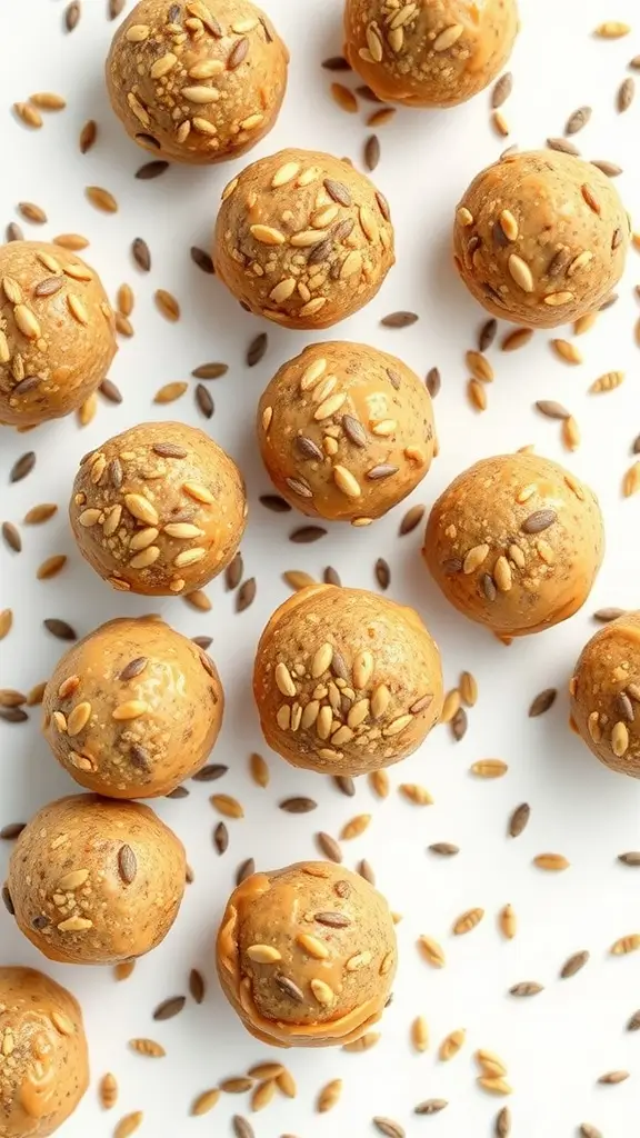 Peanut Butter and Flaxseed Energy Balls Recipe