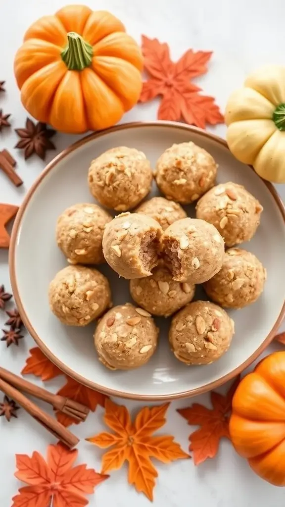 Pumpkin Spice Protein Balls - 17 Delicious No Bake Protein Ball Recipes for Easy Snacking