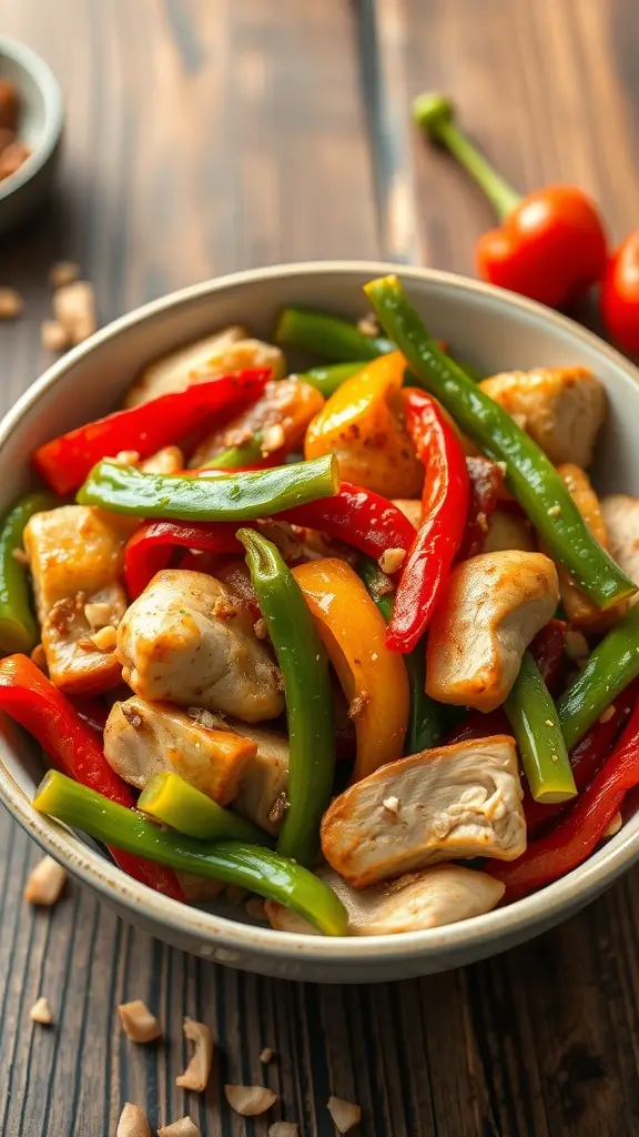 Szechuan Chicken Breast with Bell Peppers