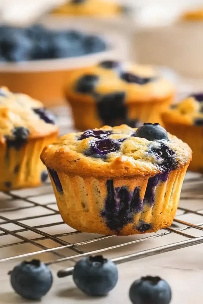 Easy High-Protein Cottage Cheese Blueberry Muffins – So Fluffy & Delicious!