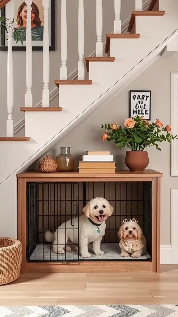 Under-Stair Dog Crate