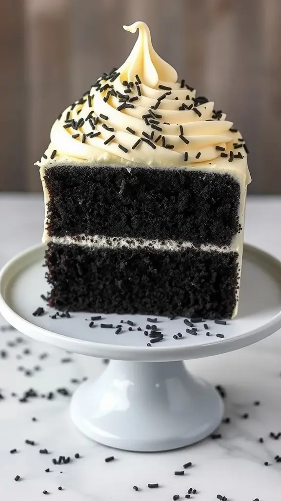 Black Velvet Cake with Cream Cheese Frosting