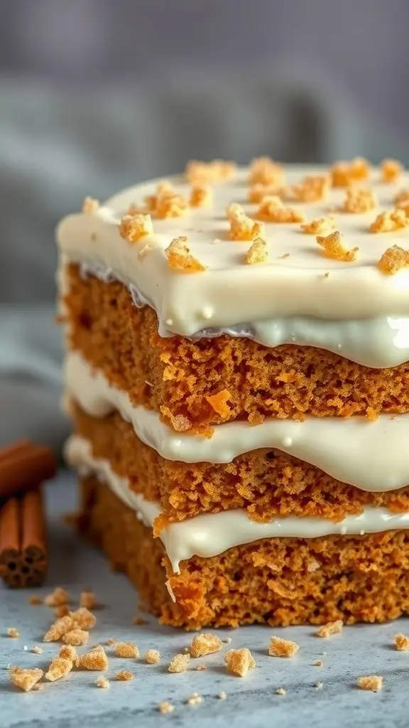 Golden Spice Cake with Cream Cheese Frosting