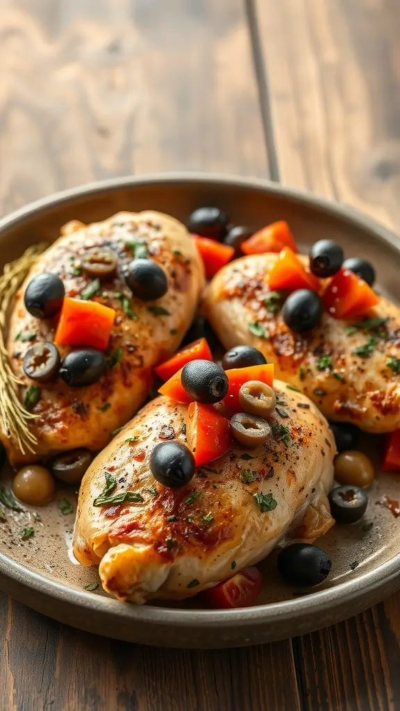 Mediterranean Baked Chicken with Olives