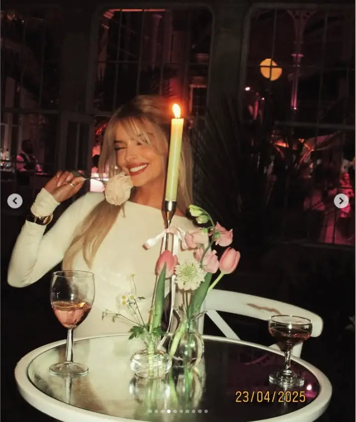 Maura Higgins shone at Oh Polly's 10th anniversary in a stunning white backless gown