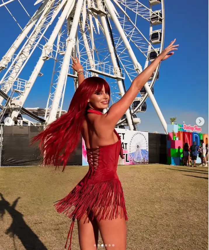 Maura Higgins stunned everyone with her incredible leggy display in a daring fringed outfit