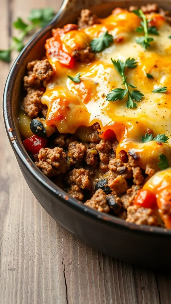 A delicious eggplant and ground lamb casserole